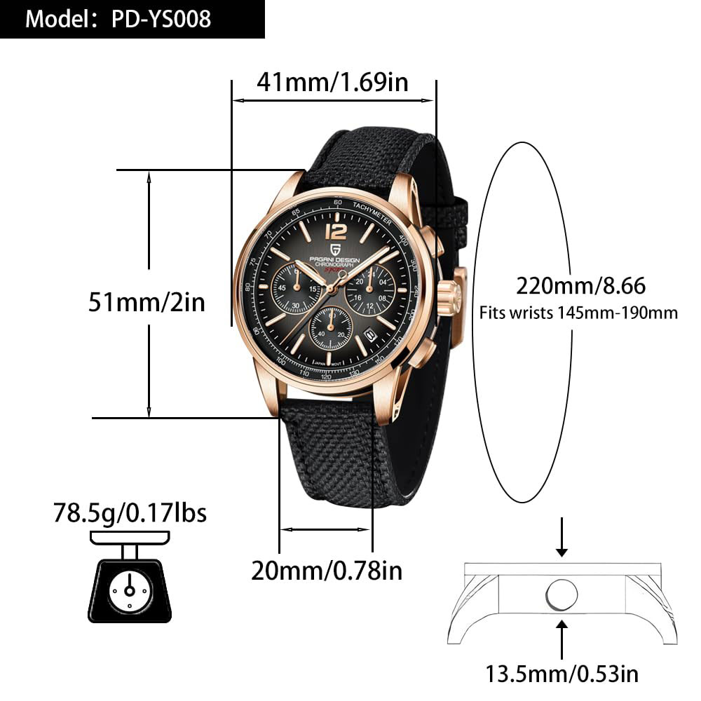 PAGANI DESIGN New Mens Watch 4 - Luxury Watch Men recension och pris