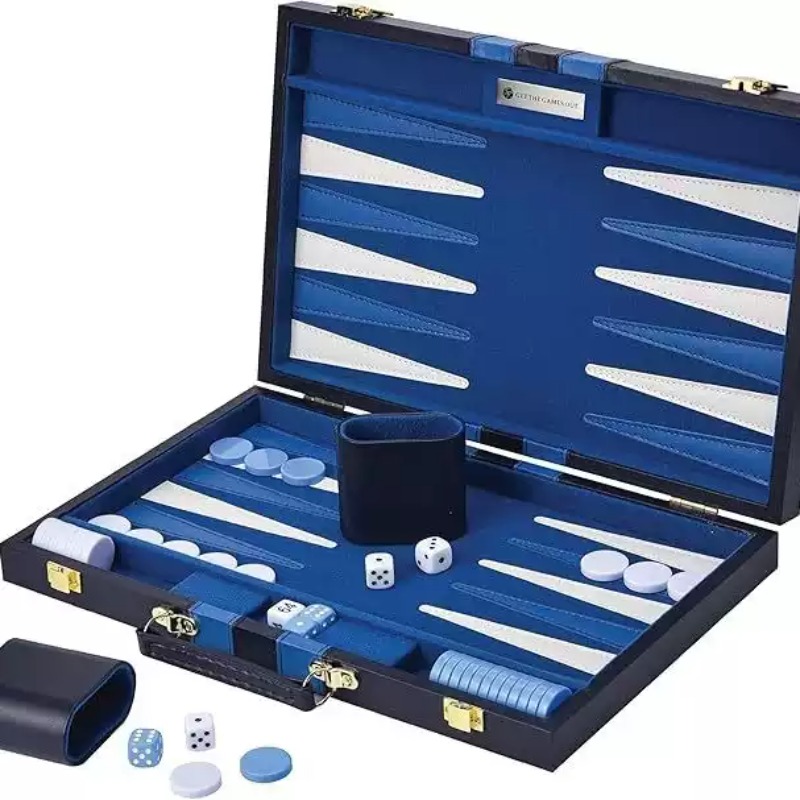 11 Inch PU Leather Chess Set B - Luxury Gift Set recension och pris