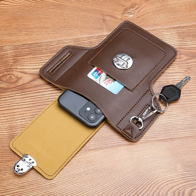 Men Belt Cellphone Loop Holste - Leather Wallet Men recension och pris