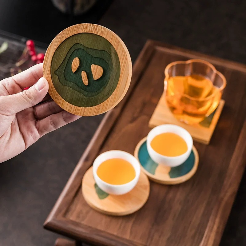 Creative Bamboo Resin Creative - Marble Coaster Set recension och pris