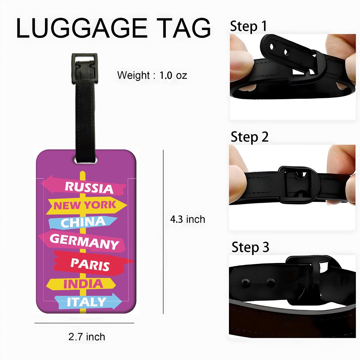 Creative Road Sign Indication  - Travel Luggage Set recension och pris