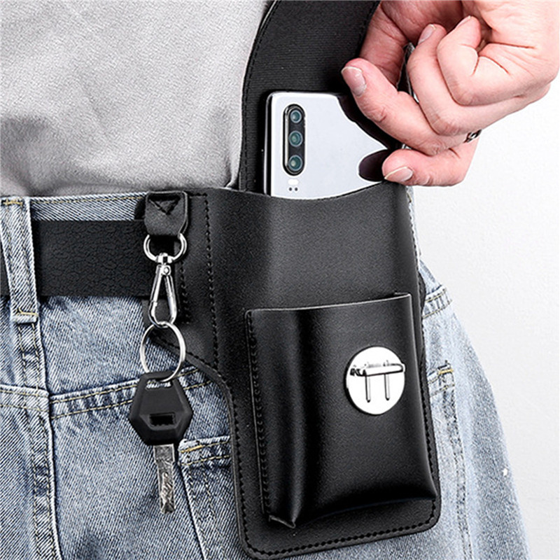 Phone Belt Bag For Men Bags Ce - Leather Wallet Men recension och pris