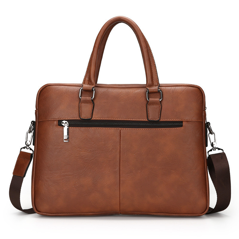 CFUN YA New Man Handbag 14 Inc - Leather Briefcase recension och pris
