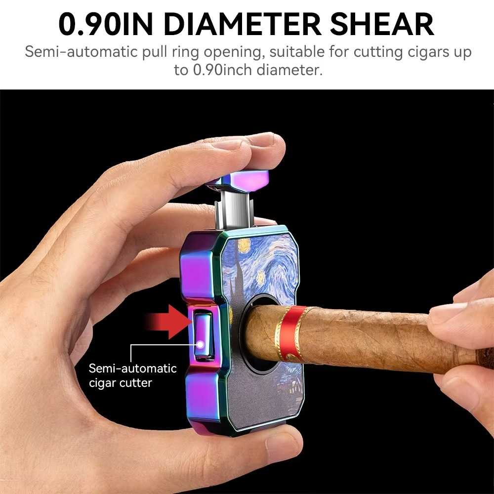Cigar Cutter Portable V-Shaped - Premium Cigar Case recension och pris
