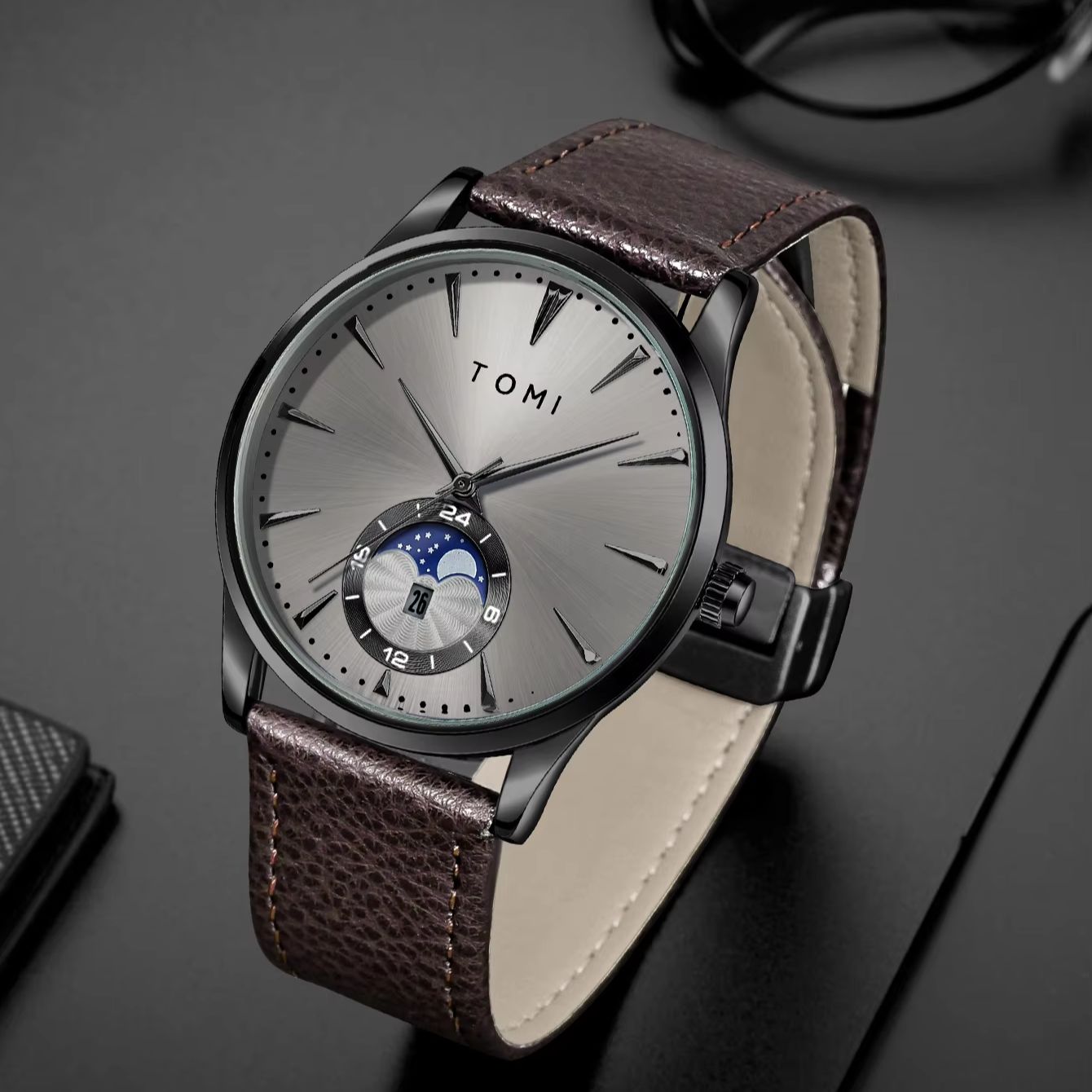 TOMI 2Pcs Men's Watch Gift Set - Luxury Gift Set recension och pris