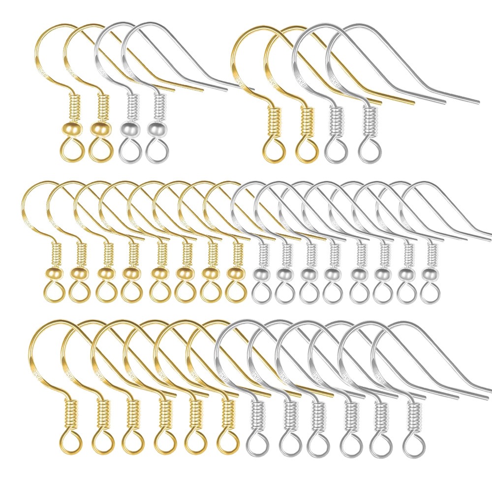 Gold Plated Earring Hooks 100P - Gold Plated Jewelry recension och pris