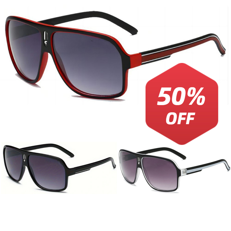 Large curved retro style fashi - Sunglasses Uv400 recension och pris