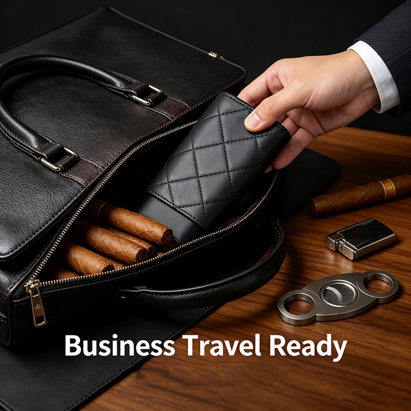 Large Size Cigar Case Premium  - Premium Cigar Case recension och pris