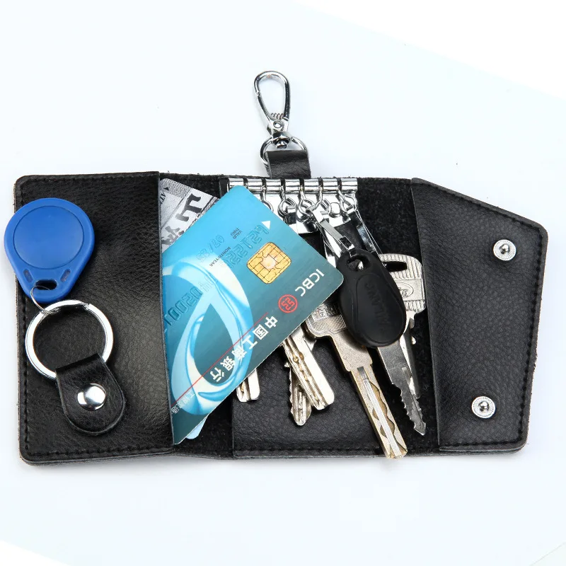 Genuine Leather Keychain Men K - Leather Wallet Men recension och pris