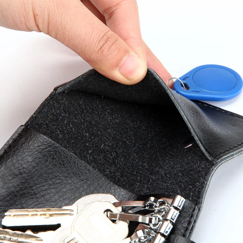 Genuine Leather Keychain Men K - Leather Wallet Men recension och pris