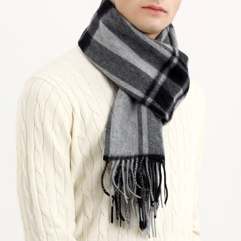 Pashmina Scarf Men Winter Stri - Cashmere Scarf recension och pris
